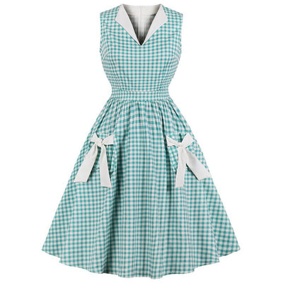 Rockabilly Gingham Kjole