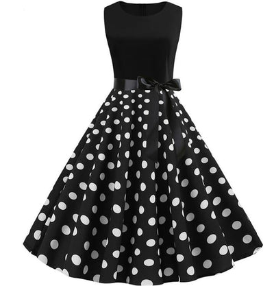 Polka Dot Rockabilly Kjole