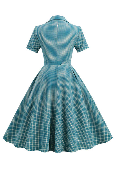 Vintage 1950-Talls Rutete Beltedress