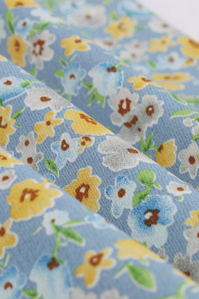 50-Talls Blomstertrykk Trapesskjole