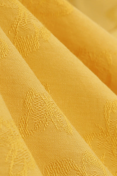 Gul Vintagekjole Med Nedslående Krage