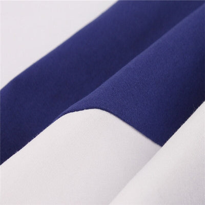 Vintage Kjole Slim Midje Blå