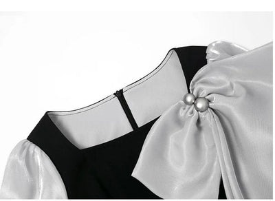 Vintage Petite Svart Kjole