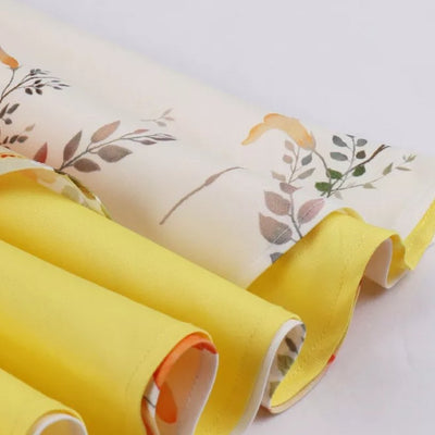 Petite Vintage Gul Og Hvit Blomsterkjole