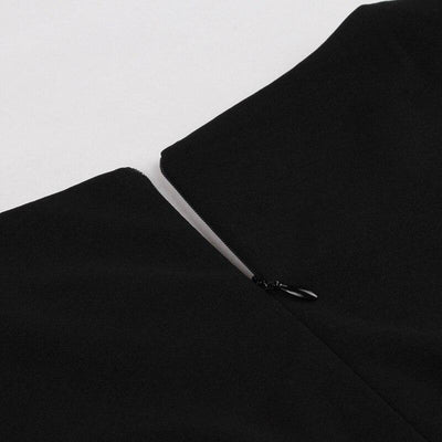 50-60-Talls Svart Kjole