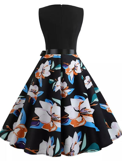 50s Pin Up Floral Dress