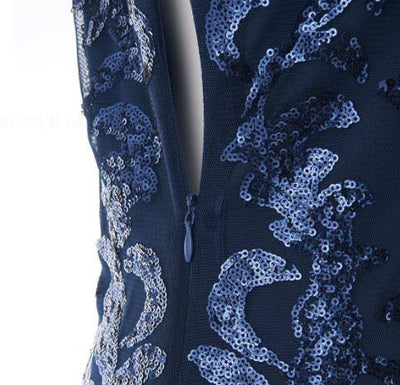 Vintage Blå 20-Tallskjole