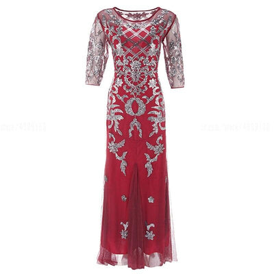 Vintage Rød 20-Tallskjole