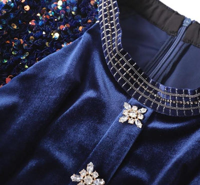 40-Talls Paljettkjole