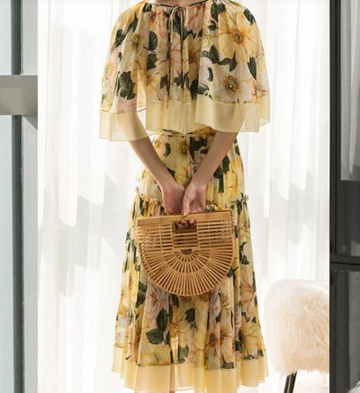 Elegant Gul Kjole Fra 40-Tallet