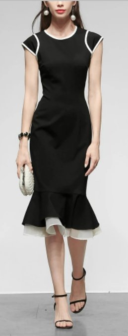 40-Talls Blyantkjole