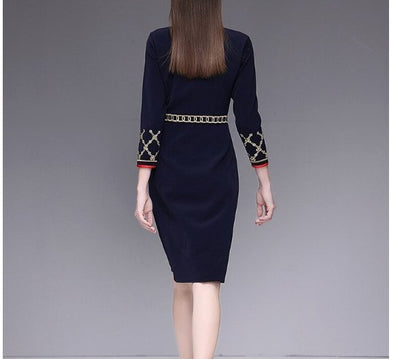 Blå Blyantkjole Fra 40-Tallet