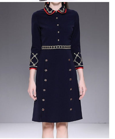 Blå Blyantkjole Fra 40-Tallet