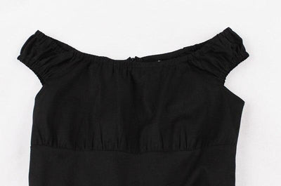 50 60 Tallet Rød Og Svart Kjole