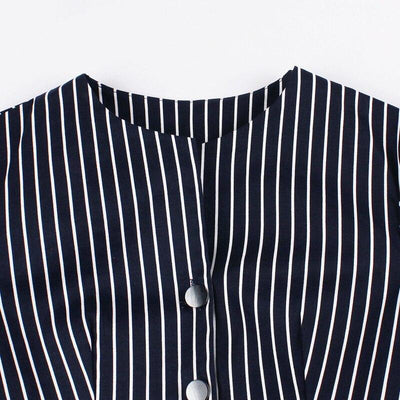 50-Talls Vintage Marine Kjole