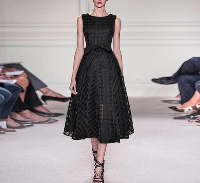 Vintage Svart Ballkjole