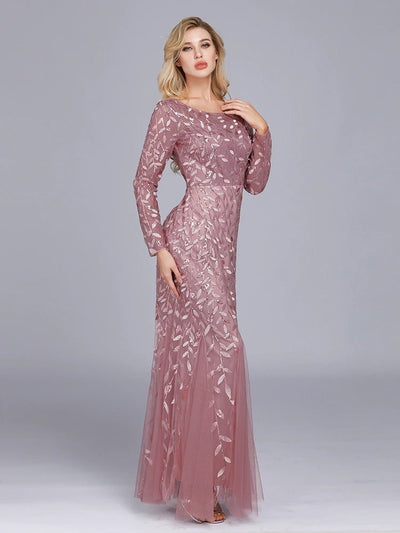 Elegant Aftenkjole - Gatsby Mauve