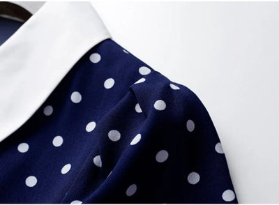 Vintage Polka Dot Rett Kjole