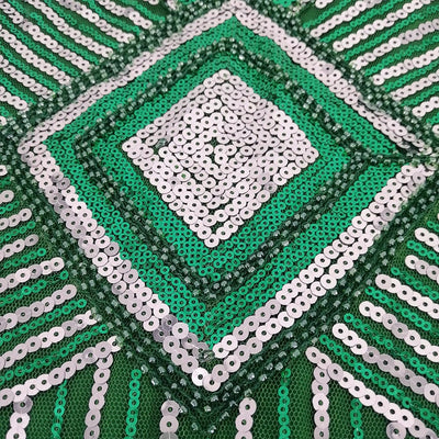 Grønn Kort Gatsby-Kjole