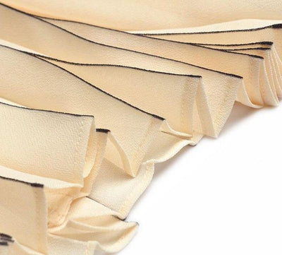 40-Talls Lang Kjole Beige