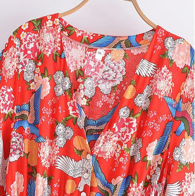 Fleurette Lang Kjole Fra 70-Tallet