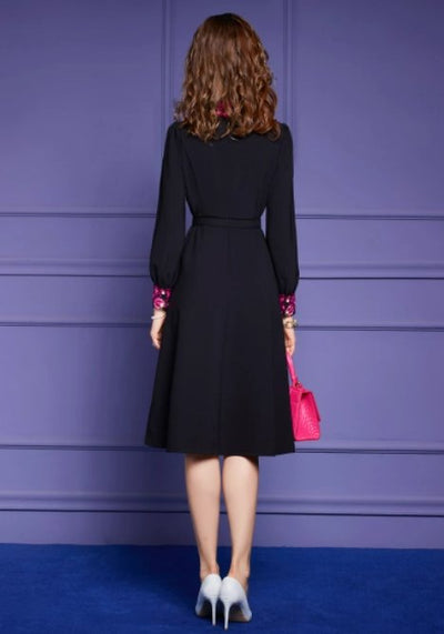 Lang Vintage Blomsterkjole