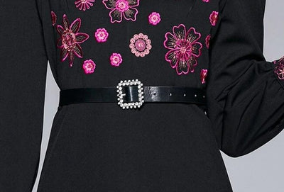 Lang Vintage Blomsterkjole