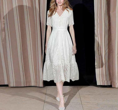 Hvit Vintage Brudekjole