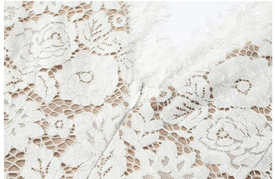 Vintage Hvit Blonde Brudekjole