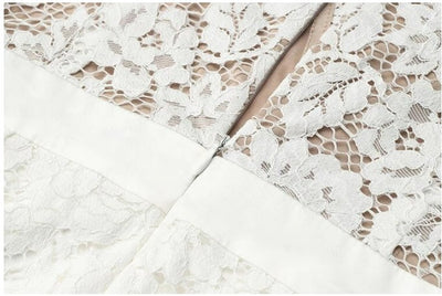 Vintage Hvit Blonde Brudekjole