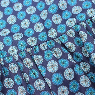 Blå Vintage Maxikjole