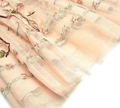 Mellomlang Kjole 30-Talls 40-Talls Rosa