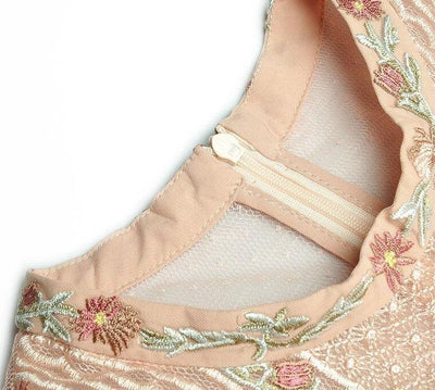 Mellomlang Kjole 30-Talls 40-Talls Rosa