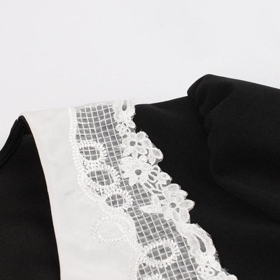 50-Talls Svart Kjole