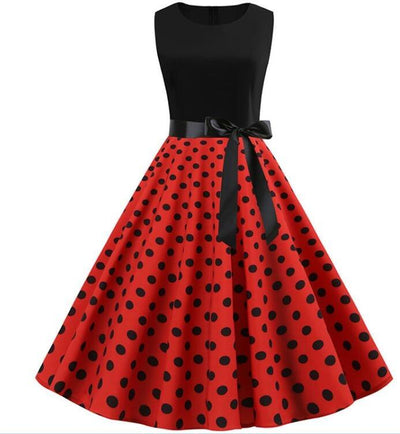 Polka Dot Rockabilly Kjole