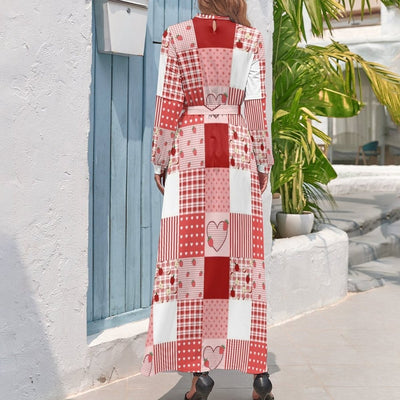 Rød Og Hvit Kjole Fra 70-Tallet