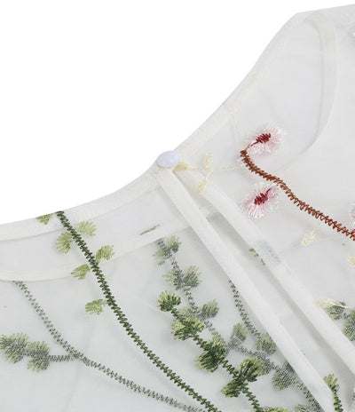 Vintage Blomsterkjole I 50-Tallsstil