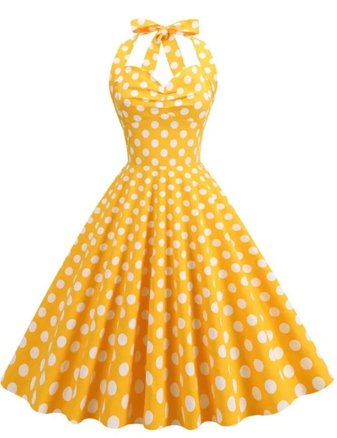 50-Talls Swingkjole Med Bar Skulder