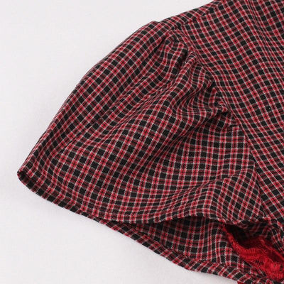 50-Talls Trapesskjole Burgundy