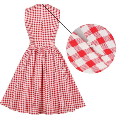 Vintage Gingham Kjolelommer