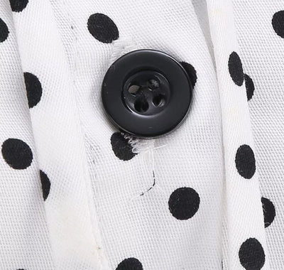 Vintage 60-Talls Svart Og Hvit Kjole