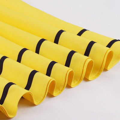 Vintage 50-Talls Marine Og Gul Kjole