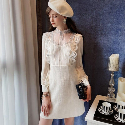 Vintage 30-Talls Beige Kjole