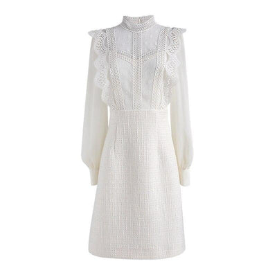 Vintage 30-Talls Beige Kjole