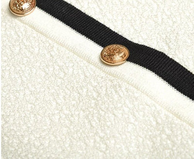 Vintage 40s Art White Dress