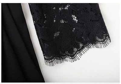 Vintage 40-Talls Designerkjole Svart