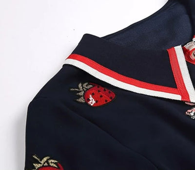 Vintage 40-Talls Marinekjole