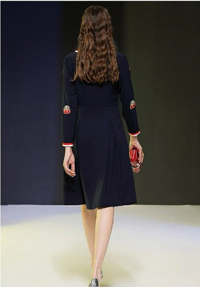 Vintage 40-Talls Marinekjole