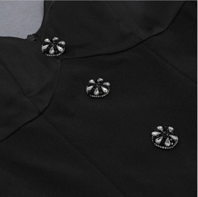 Vintage 40-Talls Svart Kjole