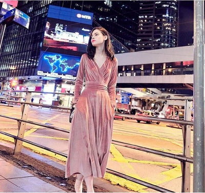 Vintage 40-Talls Vanlig Kjole Rosa